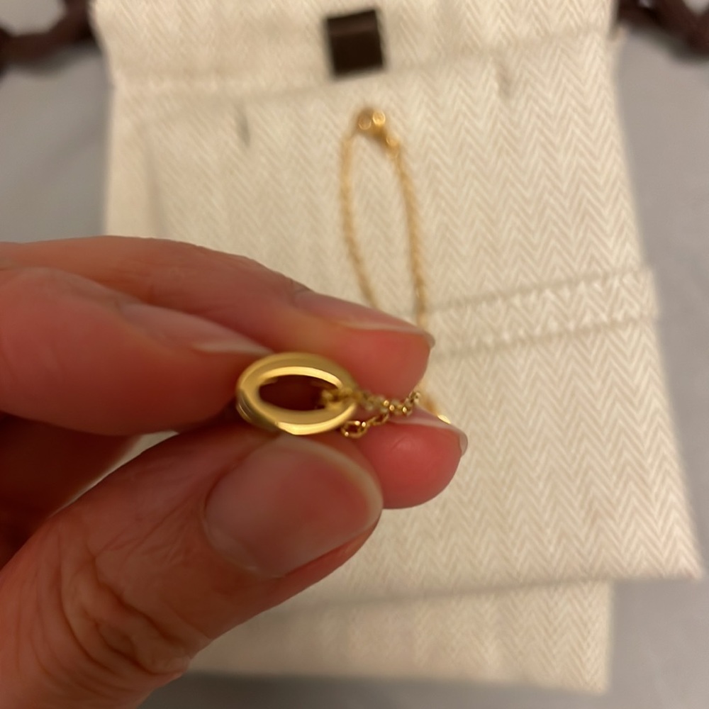 Authentic Hermes Mini H pendant and necklace - Picture 7 of 14